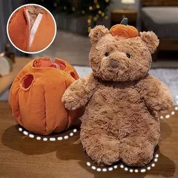 Милый креативный медведь, тыквенный кролик, плюшевый милый Барселонский медведь, плащ, кукла-баклажан, празднование Хэллоуина, день рождения, праздничный подарок