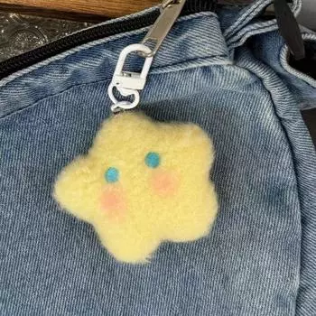 Милый креативный плюшевый брелок в виде звезды и луны, плюшевая кукла, подвеска для женщин и девочек, милый универсальный рюкзак, украшения, аксессуары, подарки