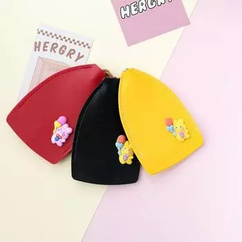 Милый креативный выдвижной чехол для ключей с изображением кролика из мультфильма, держатель для автомобильного ключа, большая вместимость, брелок-органайзер розовый