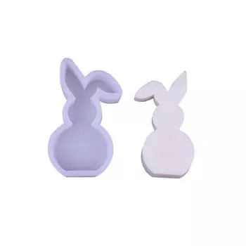 Милый кролик ароматические свечи силиконовые формы украшения декоративная форма для выпечки торта One Size