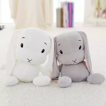 Милый кролик кролик младенец мягкая кукла младенец плюшевое животное сопровождает сон игрушка 30cm белый