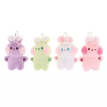 Милый кролик, плюшевая игрушка, мультяшный кролик, кулон, мягкая кукла, брелок для ключей, кольцо для ключей, рюкзак, сумка, декор зелёный