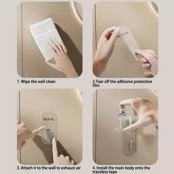 Милый кролик подставка для зубных щеток ванная настенная электрическая зубная щетка чашка без проколов вешалка для ополаскивателя полости рта прозрачный