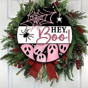 Милый круглый деревянный подвесной знак для украшения входной двери с подвесной веревкой, подвесной знак для домашнего окна, стены, внутреннего и наружного украшения, товары One Size