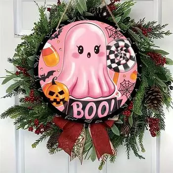 Милый круглый деревянный подвесной знак для украшения входной двери с подвесной веревкой, подвесной знак для домашнего окна, стены, внутреннего и наружного украшения, товары One Size