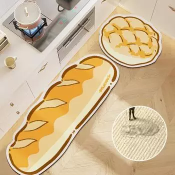 Милый кухонный коврик для пола, супер впитывающий, детская комната, мультяшный коврик с изображением животных для гостиной, ванной комнаты, длинный коврик Alfombra