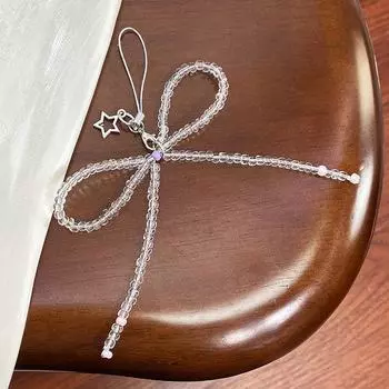 Милый кулон с жемчугом в виде банта, брелок в форме сердца, подвеска для мобильного телефона, камеры, аксессуары, сумка, украшения, подарки