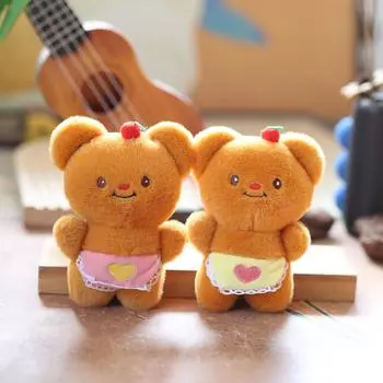 Милый кулон в виде плюшевого медведя в виде масляной игрушки, кукла-медведь, подвесная сумка для ключей, кукла-кукла 12 cm.