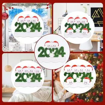 Милый кулон в виде шапки снеговика, украшение для рождественской праздничной вечеринки, подвеска в виде рождественской елки2D One Size