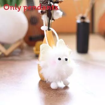 Милый кулон в виде угольного шарика с дизайном зубастика и бантика для детей, подростков и Butterfly White