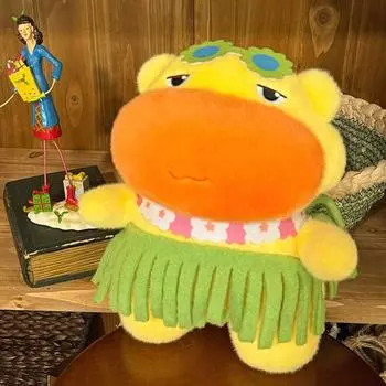 Милый купальник из травы, плавательный круг, шапочка, мультяшная плюшевая игрушка капибара Grass Skirt