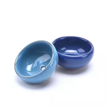 Милый ледяной трещиноватый глазурь цветок керамика суккулентный горшок мини-растение домашний декор жёлтый