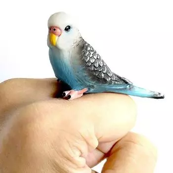 Милый лесной попугай, мини-модель животного, миниатюрный пейзажный орнамент, садовый декор зелёный