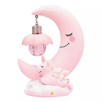 Милый лунный ночник из смолы, декоративный ночной светильник для дома