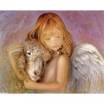 Милый мальчик ангелы 5D DIY Алмазная мозаика Вышивка Фея Ангел Алмазная картина 20X30CM