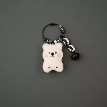 Милый маленький брелок коала милый мультфильм плюшевая кукла сумка кулон серый