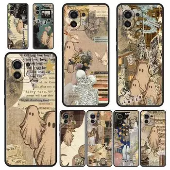 Милый маленький чехол для телефона с привидением для Xiaomi 14 13 12 11 Lite 13T 12T 11T Pro 9T Mi Poco X6 X5 M3 X3 Pro F5 F4 F3 5G силиконовый чехол Xiaomi 13T Pro