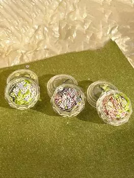 Милый маленький цветок тюльпан лак для ногтей блестящий материал для ногтей украшение своими руками