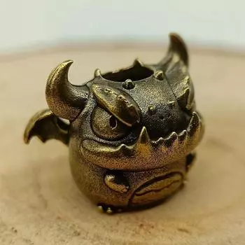 Милый маленький демон латунный нож бусины EDC открытый паракорд ручной работы DIY браслеты аксессуары зонтик веревка плетеные шнурки подвески латунный