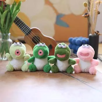 Милый маленький динозавр кулон плюшевая игрушка кукла мультяшная сумка подвесной брелок тряпичная кукла кукла 12 cm.