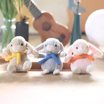 Милый маленький кролик кулон плюшевая игрушка кукла мультфильм сумка подвесной брелок тряпичная кукла кукла 11cm