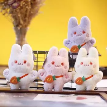 Милый маленький кролик кулон плюшевая кукла кукла маленькая мини-машина для захвата кукла брелок сумка подвесное украшение 12 cm.