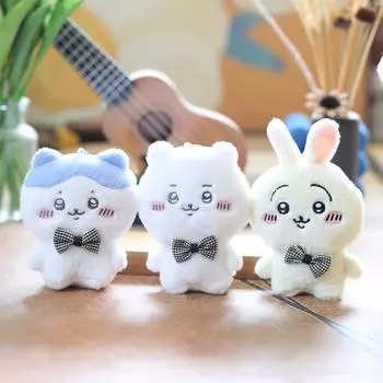 Милый маленький кролик маленькая восьмерка кулон плюшевая игрушка кукла медведь сумка подвесной брелок кукла кукла 12cm