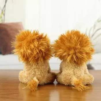 Милый маленький лев плюшевые игрушки кукла кулон маленькая кукольная комната Decora мультфильм рюкзак кулон аксессуары подарки для детей