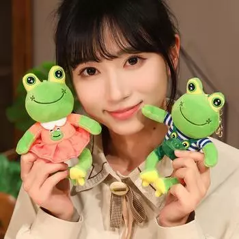 Милый маленький медведь, осел, лягушка, брелок, плюшевая кукла, сумка, кулон, мультяшная мини-кукла, кулон, подарки для детей и девочек