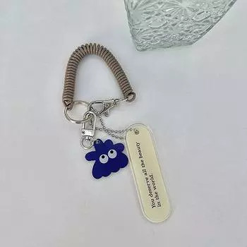 Милый маленький монстр акриловый брелок анти-потеряшка пружинная веревка подвеска сумка украшения аксессуары рюкзак подвески