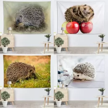Милый маленький ёжик гобелен офисный гобелен гостиная домашний настенный декор гобелен 100x75cm