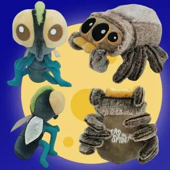 Милый маленький паук Little FlyBaby, мягкие плюшевые игрушки, периферийные куклы из мультфильмов с животными, игрушки для детей, подарок на день рождения, Рождественский подарок