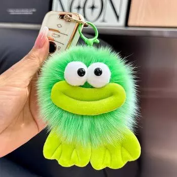 Милый маленький шарик автомобильный брелок подвеска плюшевый шарик сумка украшение One Size