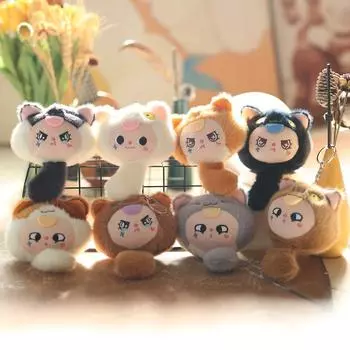 Милый маленький шарик подвеска плюшевая игрушка кукла мультфильм сумка подвесной брелок тряпичная кукла кукла 12cm