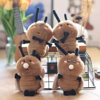 Милый маленький таракан, плюшевая игрушка, кукла, маленькая прочная сумка, подвесное украшение, брелок, кукла, кукла, кукла 14Cm