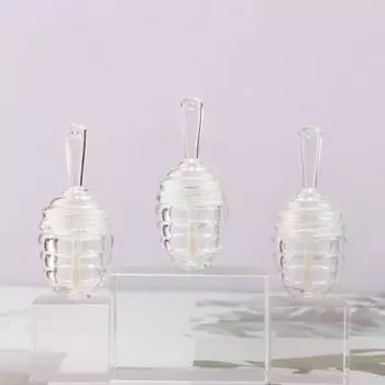 Милый медовый блеск для губ Пустой тюбик Пустой флакон для блеска для губ Упаковочный материал для макияжа коричневый