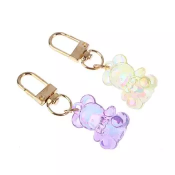 Милый медведь брелок Kawaii Airpods брелок аксессуары кулон для одежды рюкзак брелок телефон брелок шарм пара подарок розовый