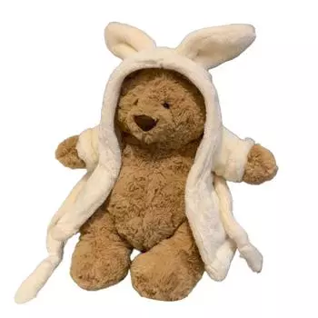 Милый медведь халат медведь супер милый высокая стоимость плюшевая кукла,милая плюшевая кукла One Size