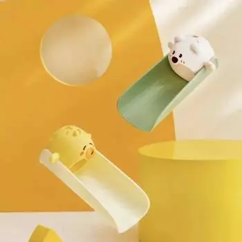 Милый медведь кухонный кран удлинитель трубы мультфильм брызгозащищенный ребенок мыть руки водопроводная труба удлинитель аксессуары для ванной кран жёлтый