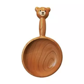 Милый медведь в японском стиле деревянная миска деревянная тарелка фруктовая закуска десерт ореховая миска Салатные тарелки Столовая посуда Сахарница Кухонная посуда