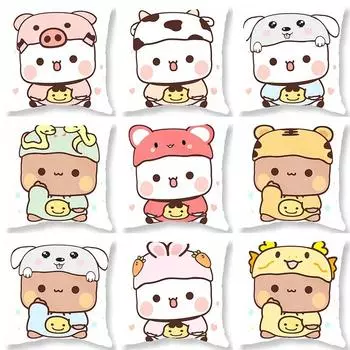 Милый медведь животное наволочка для автомобиля украшения офис гостиная диван дома наволочка 40x40cm