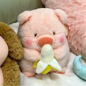 Милый Милый Банан Лулу Свинка Плюшевая Игрушка Кукла Подушка для Броска Кукла для Кровати Теплое Сердце Сопровождать Подругу Подарок на День Рождения 30cm