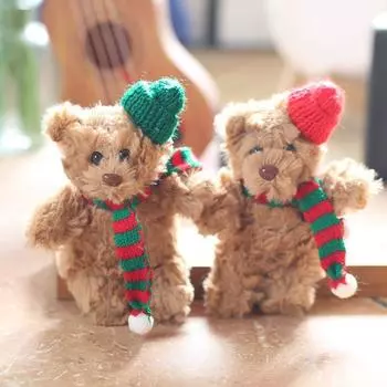 Милый милый Барселона Медведь Подвеска Плюшевая игрушка Кукла Рождественский медведь Сумка Подвесной брелок 13 cm.