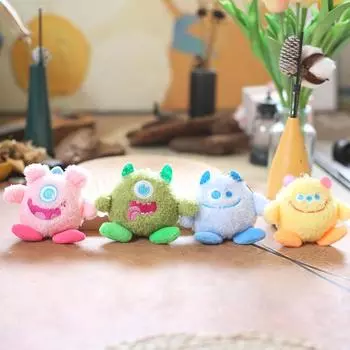 Милый милый большеглазый монстр, маленькая подвеска, плюшевая игрушка, кукла, маленькая сумка-монстр, подвесной брелок, тряпичная кукла 11 cm.