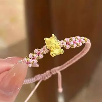 Милый милый браслет с драконом, женский легкий роскошный нишевый плетеный браслет с драконом