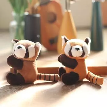 Милый милый енот кулон плюшевая игрушка кукла мультфильм брюки сумка подвесное украшение кукла тряпичная кукла 12cm