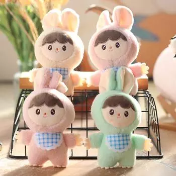 Милый милый фартук кролик кулон плюшевая игрушка кукла сумка подвесной брелок тряпичная кукла кукла кукла 15cm
