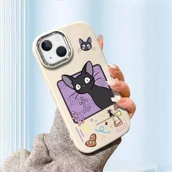 Милый милый кот жидкий силиконовый чехол для телефона Samsung Galaxy S24 S23 S20 FE Plus Ultra Note 20 10 A51 A52 A54 A73 противоударный мягкий чехол Samsung A23 чёрный