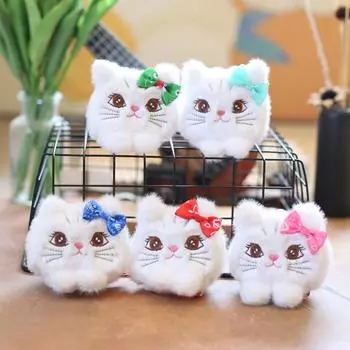 Милый милый котенок кулон плюшевая игрушка кукла котенок школьный рюкзак подвесное украшение брелок кукла кукла 11cm