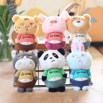 Милый милый котенок кулон плюшевая игрушка кукла свинья панда сумка подвесное украшение брелок кукла кукла 12 cm.